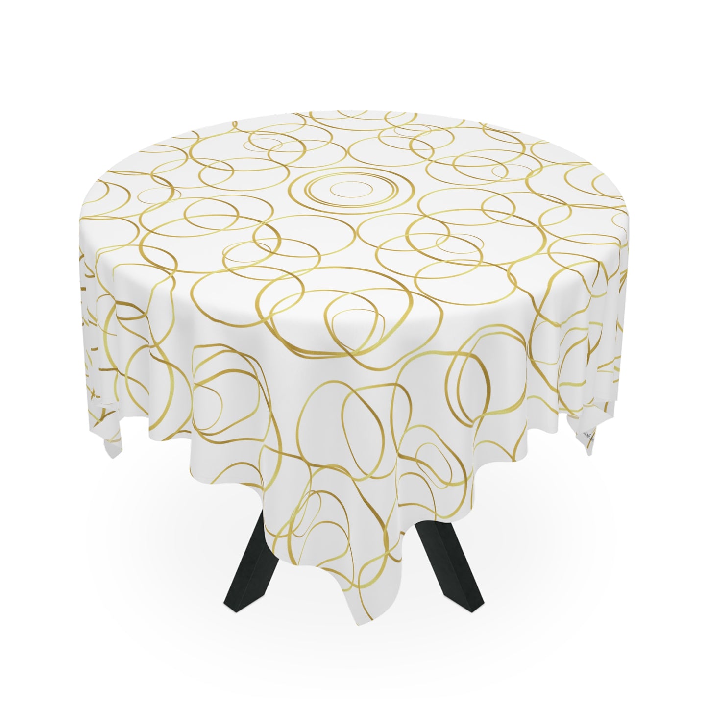 Gold circles - Tablecloth