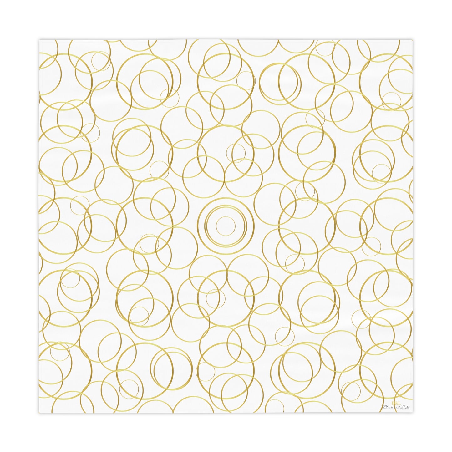 Gold circles - Tablecloth