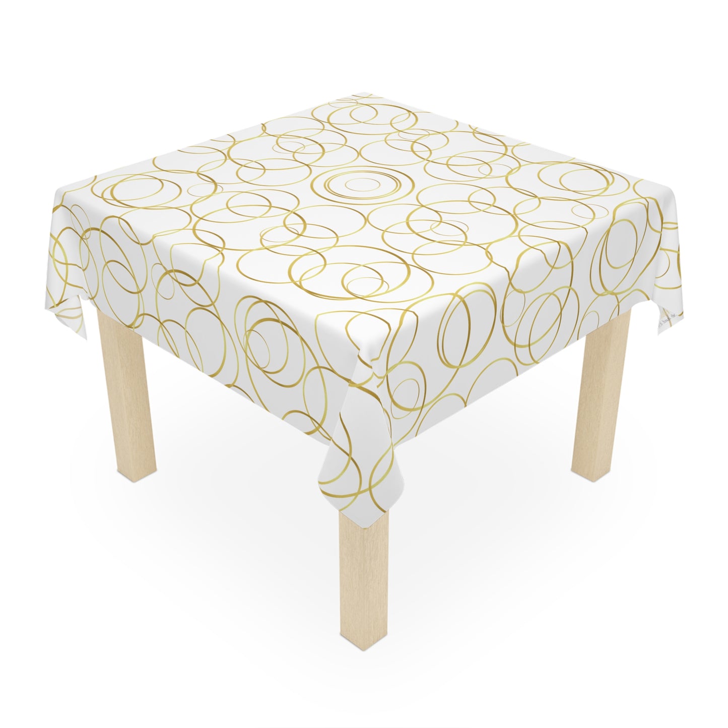 Gold circles - Tablecloth